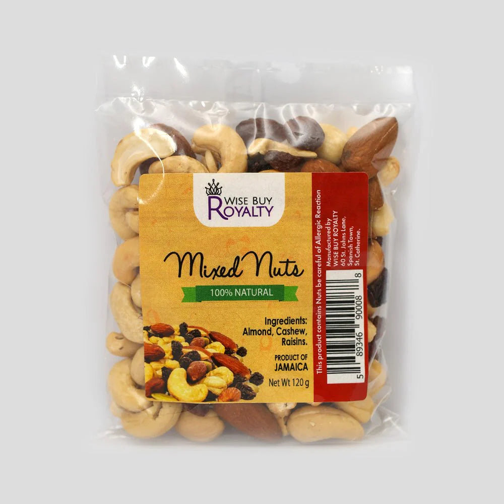 Wise Buy Royalty Mixed Nuts, 2oz or 4oz (3 Pack)